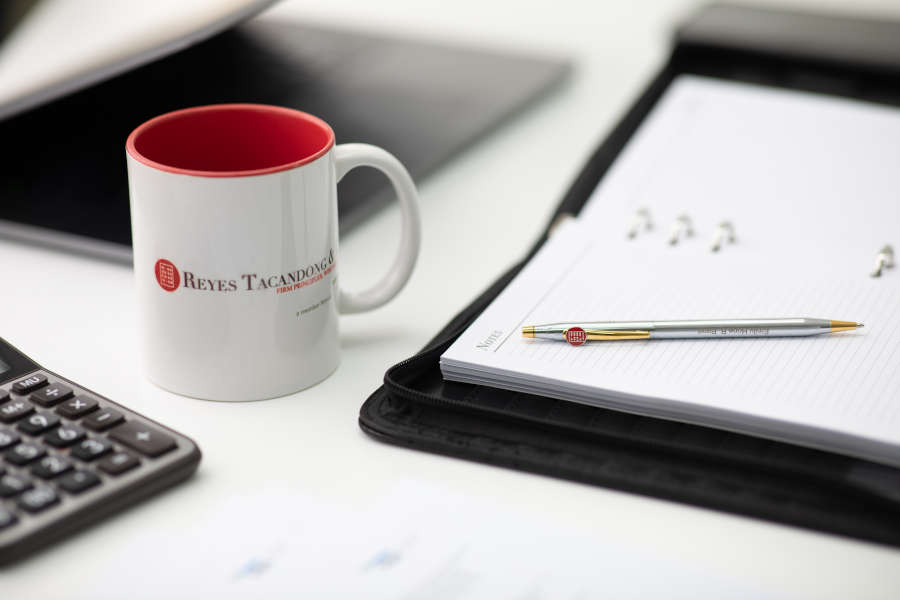 mug and notebook with pen