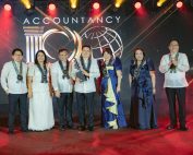 From left: PRBOA Vice-Chairman Samuel Padilla, member Gloria Baysa, Chairman Noe Quiñanola, RT&Co. Managing Partner and Chief Operating Officer Protacio T. Tacandong — Accountancy Centenary Award of Excellence Awardee, and PRBOA members Thelma Ciudadano, Ma. Teresita Dimaculangan and Gervacio Piator